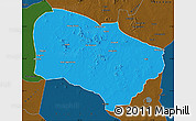 Political Map of Melfi, darken