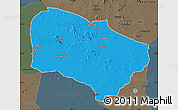 Political Map of Melfi, darken, semi-desaturated