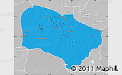 Political Map of Melfi, lighten, desaturated
