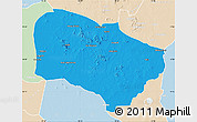 Political Map of Melfi, lighten