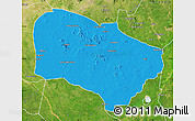 Political Map of Melfi, satellite outside