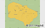 Savanna Style Map of Melfi, single color outside