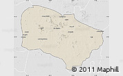 Shaded Relief Map of Melfi, lighten, desaturated
