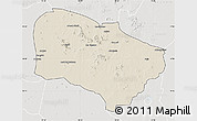 Shaded Relief Map of Melfi, lighten, semi-desaturated