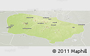 Physical Panoramic Map of Melfi, lighten, semi-desaturated