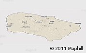Shaded Relief Panoramic Map of Melfi, cropped outside