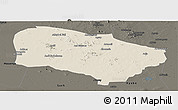Shaded Relief Panoramic Map of Melfi, darken