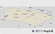 Shaded Relief Panoramic Map of Melfi, desaturated