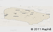 Shaded Relief Panoramic Map of Melfi, lighten