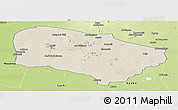 Shaded Relief Panoramic Map of Melfi, physical outside