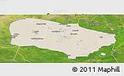 Shaded Relief Panoramic Map of Melfi, satellite outside