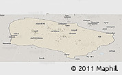 Shaded Relief Panoramic Map of Melfi, semi-desaturated