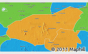 Political 3D Map of Mongo