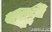 Physical Map of Mongo, darken