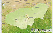 Physical Map of Mongo, satellite outside