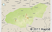 Physical Map of Mongo, shaded relief outside