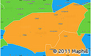 Political Simple Map of Mongo