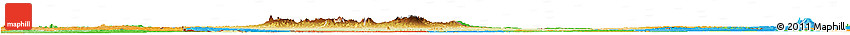 Physical Horizon Map of Chad, political outside
