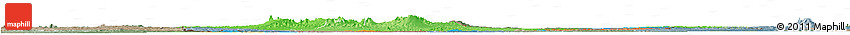 Political Horizon Map of Chad, semi-desaturated