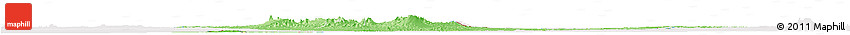 Political Shades Horizon Map of Chad, cropped outside