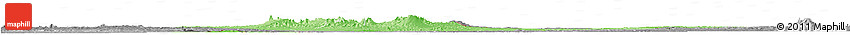 Political Shades Horizon Map of Chad, desaturated