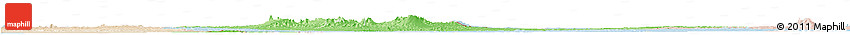 Political Shades Horizon Map of Chad, lighten