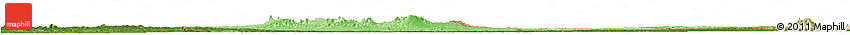 Political Shades Horizon Map of Chad, satellite outside