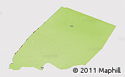 Physical 3D Map of Nokou, cropped outside