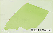 Physical 3D Map of Nokou, lighten