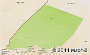 Physical 3D Map of Nokou, satellite outside