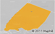 Political 3D Map of Nokou, lighten, desaturated