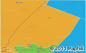 Political 3D Map of Nokou