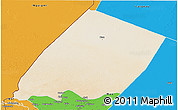 Satellite 3D Map of Nokou, political outside