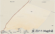 Satellite 3D Map of Nokou, shaded relief outside