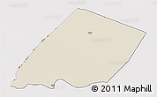 Shaded Relief 3D Map of Nokou, cropped outside