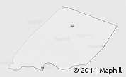 Silver Style 3D Map of Nokou, single color outside