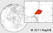 Blank Location Map of Nokou