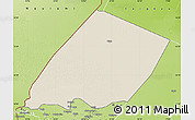 Shaded Relief Map of Nokou, physical outside