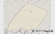 Shaded Relief Map of Nokou, semi-desaturated