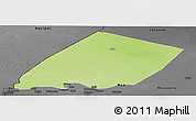 Physical Panoramic Map of Nokou, darken, desaturated