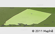 Physical Panoramic Map of Nokou, darken