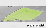 Physical Panoramic Map of Nokou, desaturated