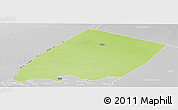 Physical Panoramic Map of Nokou, lighten, desaturated