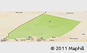 Physical Panoramic Map of Nokou, satellite outside