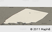 Shaded Relief Panoramic Map of Nokou, darken