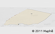 Shaded Relief Panoramic Map of Nokou, lighten, desaturated