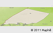 Shaded Relief Panoramic Map of Nokou, physical outside