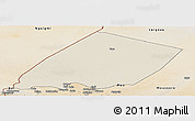 Shaded Relief Panoramic Map of Nokou, satellite outside