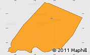 Political Simple Map of Nokou, cropped outside