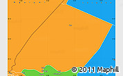 Political Simple Map of Nokou